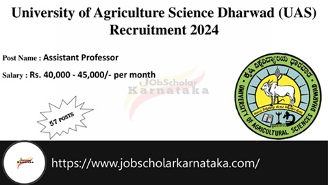 UAS Dharwad Recruitment 2024