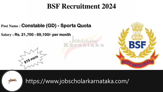 BSF Recruitment 2024