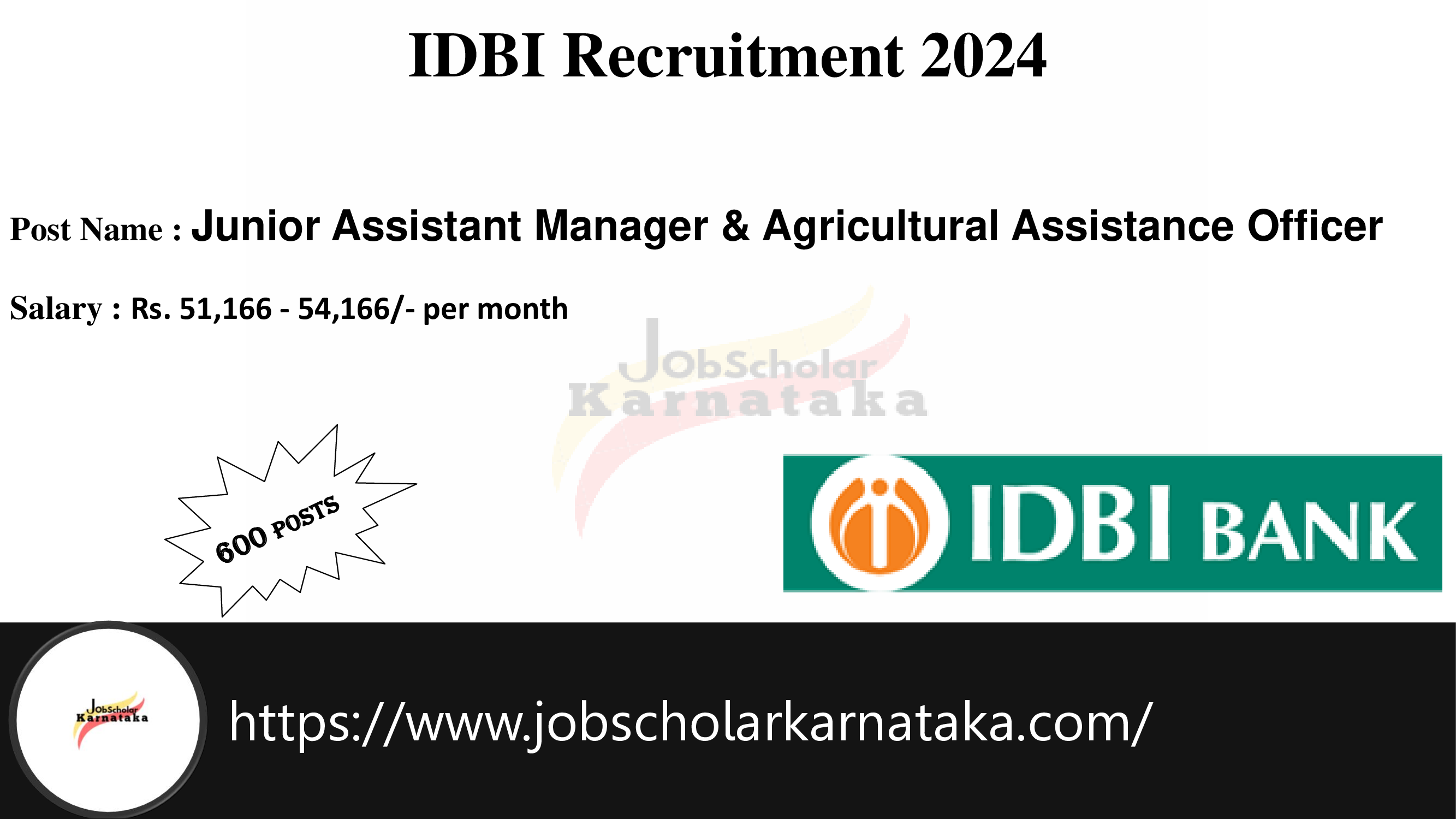 IDBI Recruitment 2024