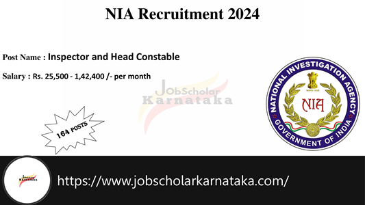 NIA Recruitment 2024